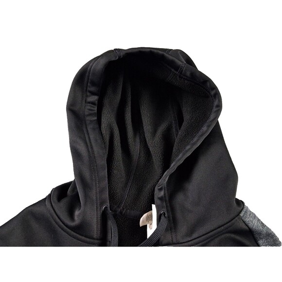 Adidas ClimaWarm Men’s Full Zip Hoodie Jacket Size Large Black Gray Fleece - Picture 8 of 13